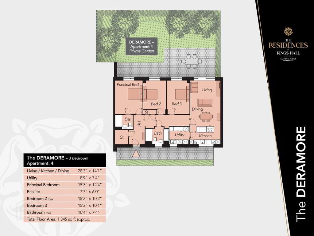 The Deramore, The Residences At Kings Hall, Balmoral Avenue, Belfast Bt9, BT9 6GW