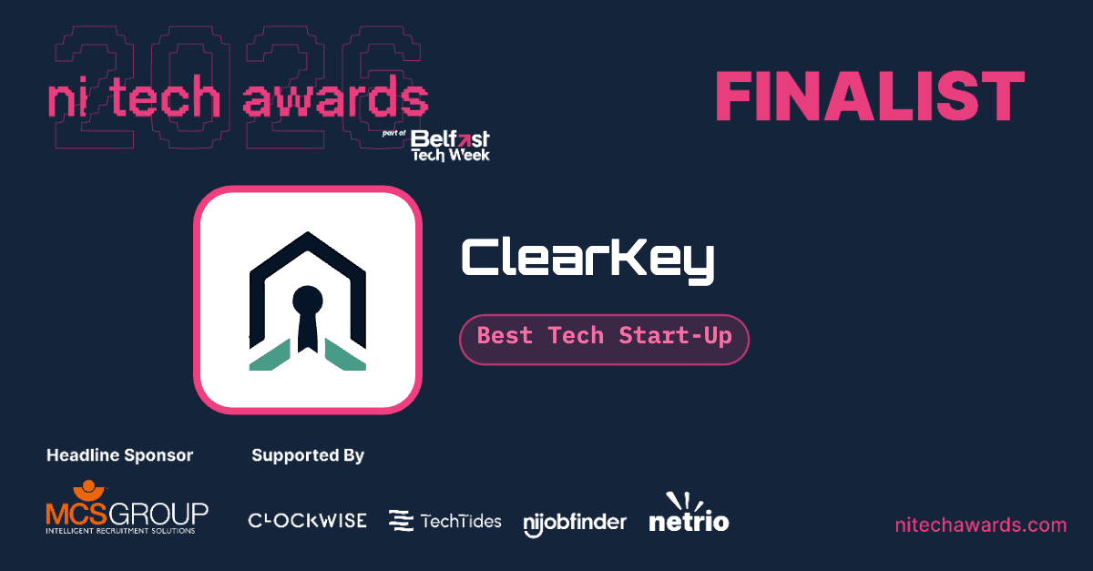 ClearKey — NI Tech Awards 2026 Best Tech Start-Up finalist